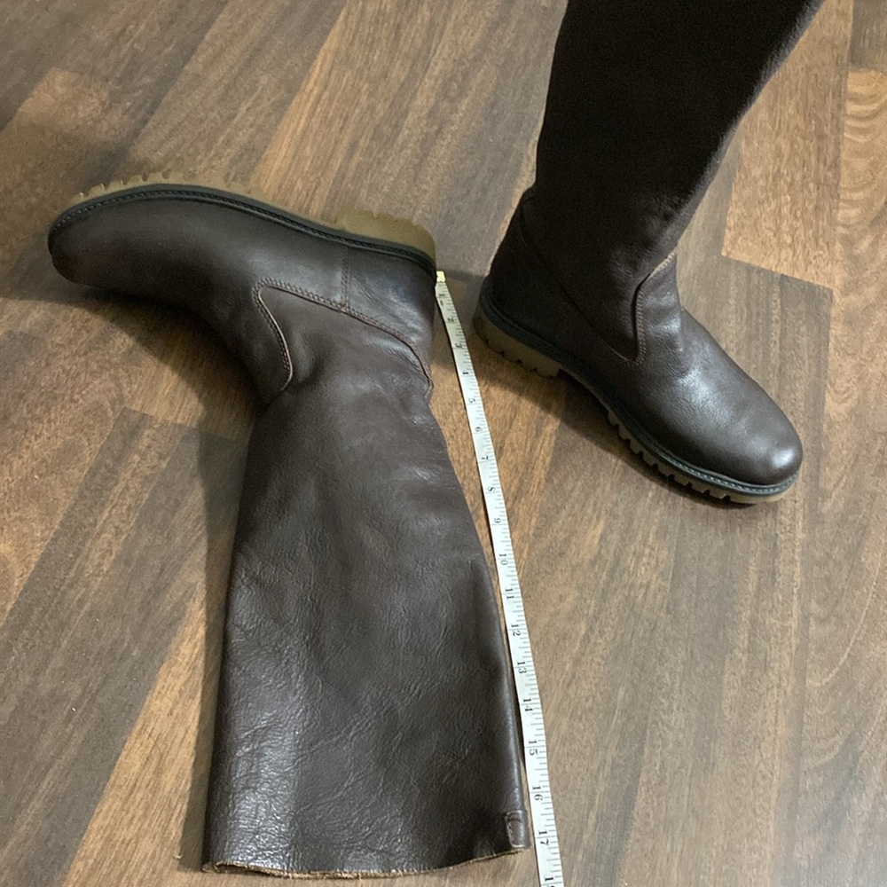 Roots Riding Brown Leather High Boots Size 38 - Picture 13 of 16